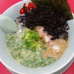 山岡家 - 朝ラーメン（黒ばら海苔・味濃いめ）