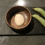 フロリレージュ - 投影　枝豆　
      　枝豆のピューレ・ニョッキ、ビールバターディップで　　初夏のイメージ