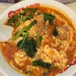 太陽のトマト麺 - 太陽のエッグラーメン。