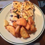 レストラン コワン - クロックムッシュ・ポテトフライ添え・サラダ付き（￥1,350）