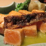 やなぎ澤 - 【再訪27】桜鱒のミディアムレア 夏蜜柑ソース
