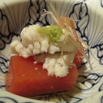 やなぎ澤 - 【再訪27】本日のお通し　トマトのゼリーと鱧