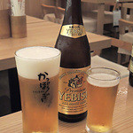 Kappougi - 生ビール410円、えびす中瓶540円