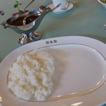 雲仙観光ホテル・メインダイニング - 特製ビーフカレーライス。ご飯は少な目