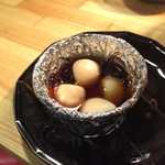 炭火焼肉ホルモン 徳臓 - 2015.8. にんにくホイル焼き　ハーフで