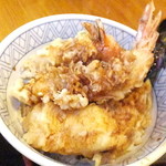 霧の下 - 天丼とお蕎麦のランチセット　１０００円　天丼　【　２０１５年７月　】