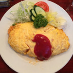 レストラン 能代 - オムライス大盛り950円