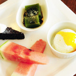 Troom Café - ランチsetのデザートプレート