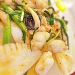 中国料理 藍海 - イカ四川風辛子炒め