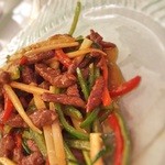 中国料理 藍海 - 牛肉と野菜の細切り炒め