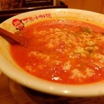 太陽のトマト麺 - 残ったスープに入れてリゾットに