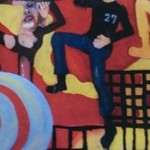 カラテチョップ - お店の名前の元になった店内の絵