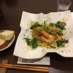 マサロ ア ライフ - メイン料理はサーモンとアサリのクリームソースを選択。美味しかった（ディナーAセット）