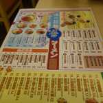 Prince Ramen - メニューはラーメンにおつまみ類に加え、何故かうどんメニューがある所が気になります。