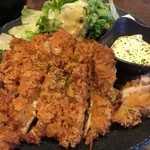 美味物問屋 うれしたのし屋 - チキンカツ定食　2015.08再訪