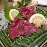 御膳屋 - 馬刺し（赤身）1,130円