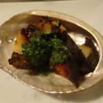 北新地 懐 - ＜オードブル＞天然活け鮑のグリル