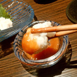 北新地平八 - 鱧ちりは梅肉をたっぷりつけて