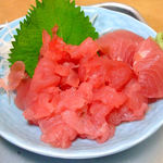 冨澤食堂 - この日チョイスしたお魚（マグロの中落ち）