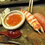 おかべ - 車海老、中トロ