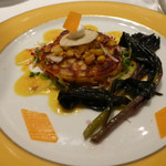 モナリザ - ２０１５年８月　ズワイガニと焼きとうもろこしのガレット（ひまわりに見立てて）