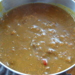 亀楽亭 - 鶏挽肉のキーマカレー