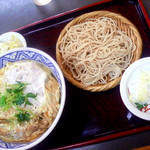 桂庵  - かつザル（かつ丼とザル蕎麦セット）