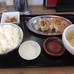 餃子の餃天 - 餃子定食（白）550円