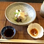 御料理 はやし - 向付　はもと湯葉