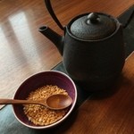 日本料理　時宜 - お茶漬け用の出汁の土瓶とアラレも用意されました