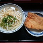 上野製麺所 - 冷かけ　小２３０円　チキンカツ　１５０円