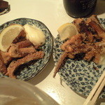 元祖立ち飲み屋 - 20150825 今宵もイカゲソパーティー・・・（汗