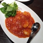 恵比寿餃子 大豊記 - 海老とトマトのチリソース 