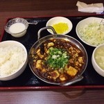 聚源閣 - 四川麻婆豆腐定食700円♪