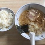はなまる亭 - ラーメン＋ライス¥540＋150