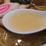 たけちゃんにぼしらーめん - 塩ラーメンのスープ