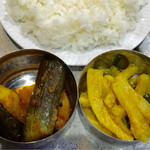 Sekuwa Corner - 今日のおかわり♪野菜のスパイス炒めは、ナスとポテト