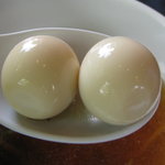 Marusakaramen - ウズラの卵　中華屋さんの発想ですね