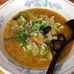 わらべ - ニラとひき肉のラーメン