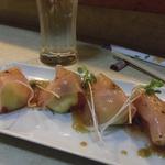 真魚 - 桃と生ハムのサラダ＾＾