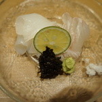日本料理 晴山 - 剣先いかとひらめ