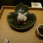 日本料理 晴山 - 淡路島産鱧　炭やきたたき、ゆずこしょう添え