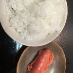 旬の味 花板 - タラコと白ごはん