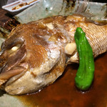 魚釜 - 鯛のカブト煮