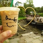 スターバックス・コーヒー - 夏も終わりに近づいて来ましたかね。毛利池の水上プレミアムガーデンも解体が始まりましたよ♪