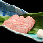 Sendai beef grilled with rock salt A5 rank