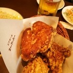 スリーヴァーチュー - 外はｶﾘｯ中はﾌﾜｯ、ジュワッ♪美味しい骨付き鶏唐揚げ