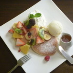 サンセットカフェ - メープルフルーツアイスケーキ