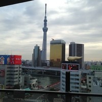 鮨松波 - 写真右下に駒形橋がある。