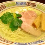 らーめん竹馬 - 鶏そば 塩のどアップ